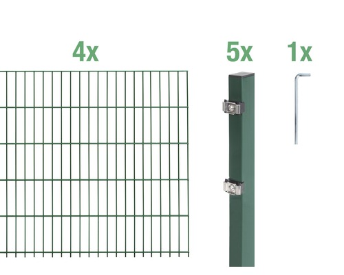 Doppelstabmatten-Set ALBERTS 6/5/6 800 x 100 cm grün