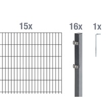 Doppelstabmatten-Set ALBERTS 6/5/6 3000 x 80 cm anthrazit-thumb-0 Doppelstabmatten-Set ALBERTS 6/5/6 3000 x 80 cm anthrazit-thumb-0