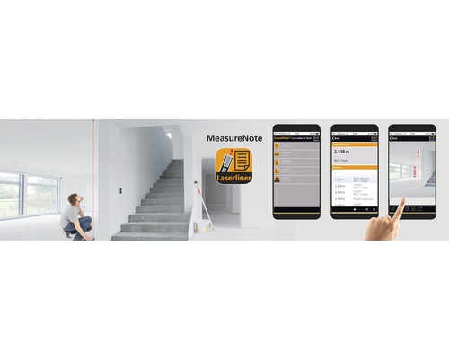 Laserliner MeasureNote App zur digitalen Messwerterfassung im Haus