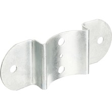 Metallrohrschelle mit Bohrlöchern zur Befestigung