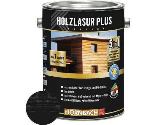 HORNBACH Lasur anthrazitgrau 2,5 l