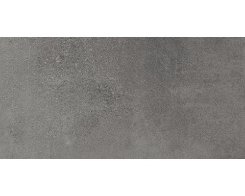 Feinsteinzeug Bodenfliese Vesuvio 30,0x60,0 cm schwarz rektifiziert