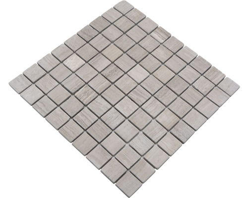 Quadratische Mosaikfliese aus Naturstein