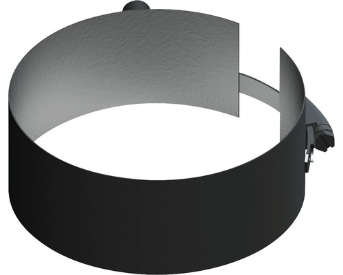 Pellet-Ofenrohr-Verbinder Jeremias Pellet-Line Ø 80 mm schwarz mit Gewindemuffe M8 Rohrschelle zur Befestigung von Rohren