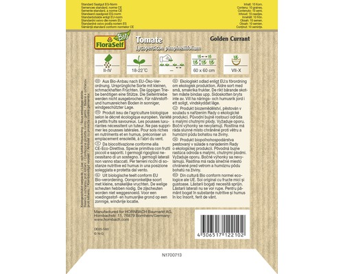 FloraSelf Bio Tomatensamen Golden Currant