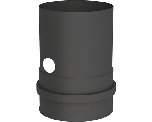 Pellet-Ofenrohranschluss Jeremias Pellet-Line Ø 100 mm schwarz mit Muffe und Messstutzen