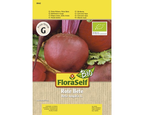Bio Rote Beete FloraSelf Bio samenfestes Saatgut HORNBACH AT