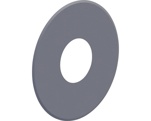 Pellet-Ofenrohr-Wandrosette Jeremias Pellet-Line Ø 100mm grau geschlossen Rand 80 mm Eine Unterlegscheibe