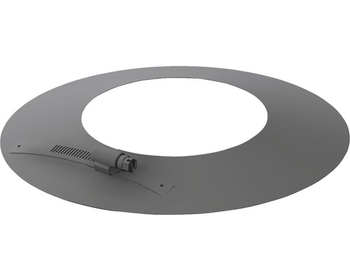Pellet-Ofenrohr-Wandrosette Jeremias Pellet-Line Ø 100 mm grau geteilt Rand 50 mm Abdeckrosette für ein Ofenrohr