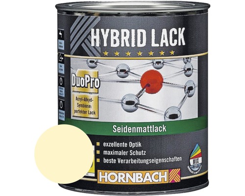 HORNBACH Buntlack Hybridlack Möbellack seidenmatt RAL 1015 hellelfenbein 375 ml