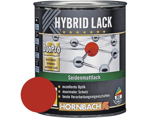 HORNBACH Buntlack Hybridlack Möbellack seidenmatt RAL 3000 feuerrot 375 ml