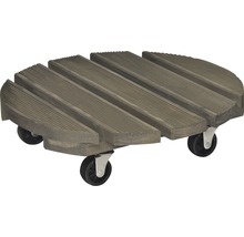 Pflanzenroller aus Holz mit Rollen