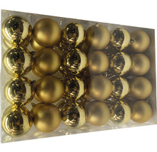 Weihnachtskugeln, golden, im Karton
