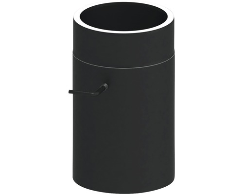 Rohrelement Jeremias Iso-Line 300mm m. Drosselklappe Ø150mm schw. Schwarzes zylindrisches Gehäuse für den Außenbereich