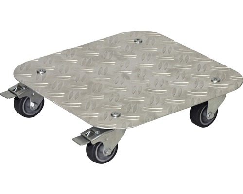 Pflanzenroller WagnerSystem Alaska 29x29 cm Tragkraft 150 kg silber