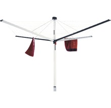 Drehwaschspinne mit aufgehängten Textilien