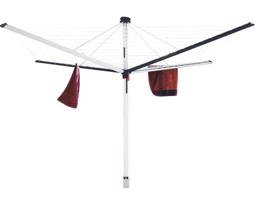 Drehwaschspinne mit aufgehängten Textilien