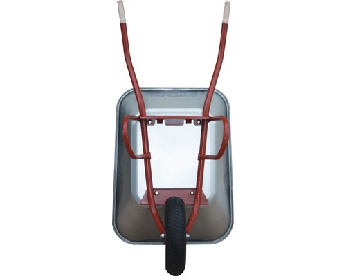 Schubkarre mit Stahlwanne und einem Rad