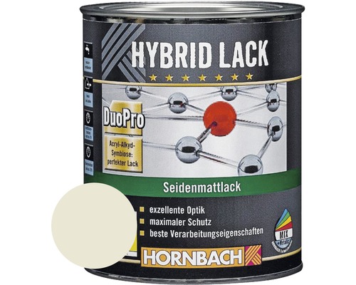 HORNBACH Buntlack Hybridlack Möbellack seidenmatt RAL 9002 grauweiß 750 ml