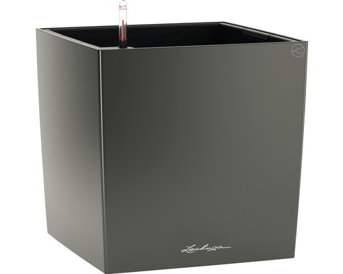 Quadratischer Pflanzkübel mit Bewässerungssystem und Wasserstandsanzeige