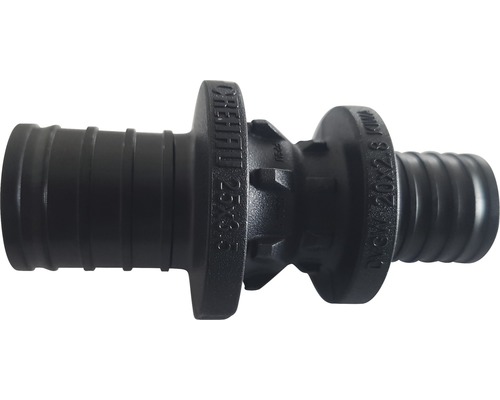 Reduzierstück Rehau Rautitan PX 25x20x25 mm Schwarze Schlauchverbindung aus Kunststoff