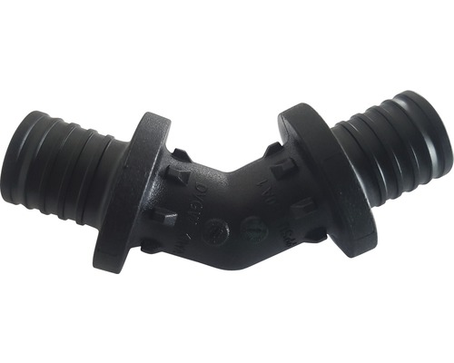 Winkel Rehau Rautitan PX 45° 25 mm Winkel aus Kunststoff für Sanitärinstallationen