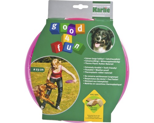 Karlie Good 4 Fun Hundespielzeug Frisbee, circa 23 Zentimeter Durchmesser
