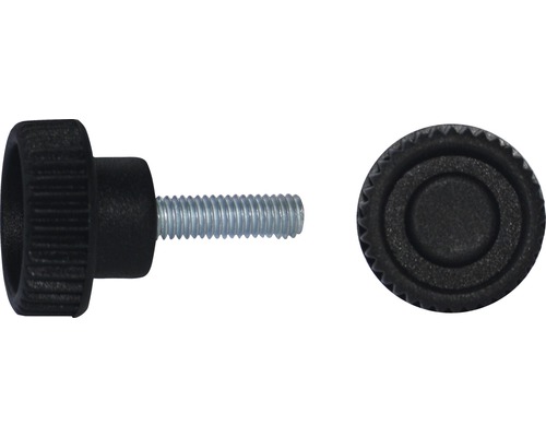 Rändelgriffschraube Ø 26 mm M6x20, 20 Stück Rändelschraube mit Gewinde