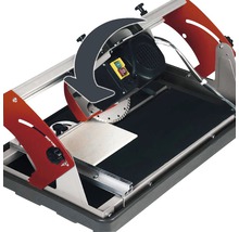 Fliesenschneidmaschine mit Diamanttrennscheibe und schwenkbarem Schneidkopf zum Schneiden von Fliesen