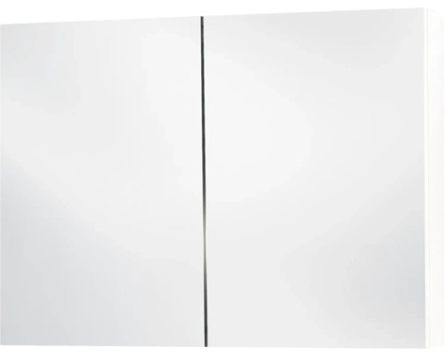 Spiegelschrank Differnz Somero 2-türig 120x66x13 cm hochglanz weiß