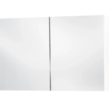 Weißer Spiegelschrank mit zwei Türen