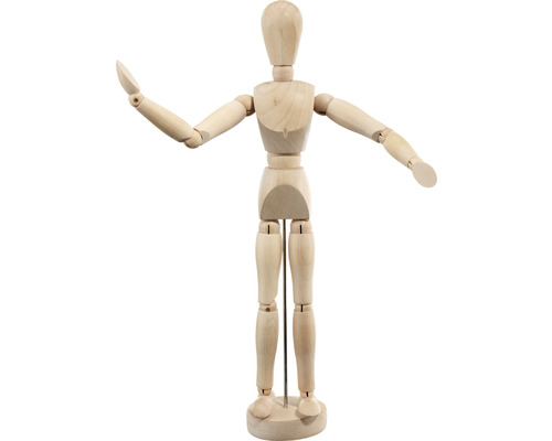 Holzfigur, beweglich
