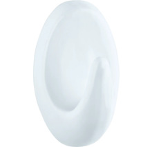 Weißer Kleiderhaken aus Kunststoff