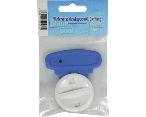Winterverschlusskappe Planet Pool Kunststoff für Einbauskimmer weiß Winterverschlusskappe inklusive Dichtung für Pool Skimmer