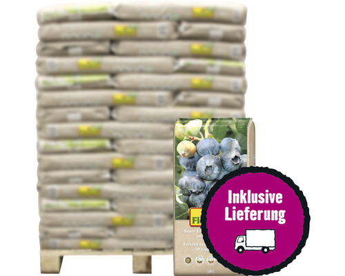 Palette mit Blumenerde für Heidelbeeren inklusive Lieferung