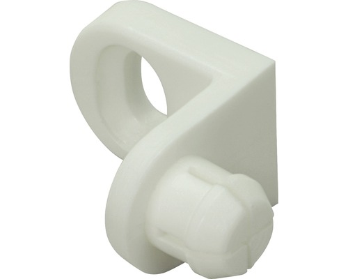 Rückwandverbinder bis 6 mm Kunststoff, weiß, 25 Stück Kunststoff-Rolladenaufhaenger
