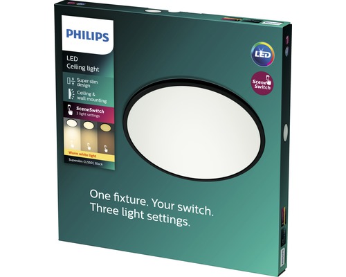 Verpackung einer Philips LED Deckenleuchte
