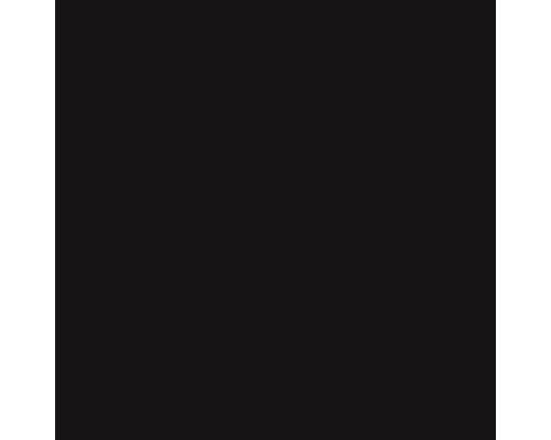 Steinzeug Wandfliese Uni barvy 14,8x14,8 cm schwarz glänzend