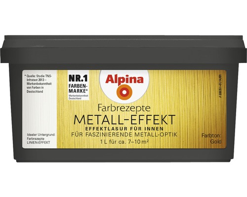 Alpina Farbe Rezept Metall Effekt Innenfarbe Gold