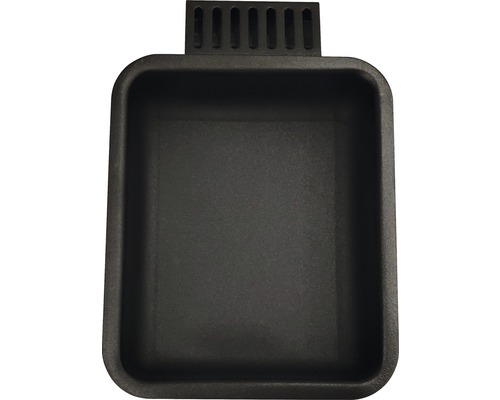 Schwarze Pflanzschale mit Griff für den Garten