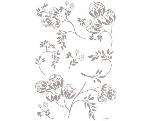 Illustration verschiedener blühender Zweige