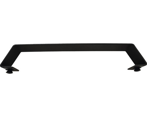 Schwarze Halterung mit Schrauben