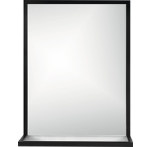 LED Badspiegel Spiegel Cordia Ø 40 schwarz matt-thumb-0