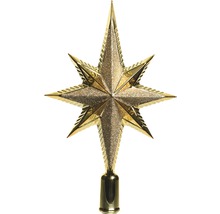 Goldener Stern als Christbaumspitze