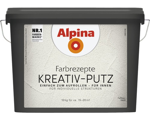 Alpina Farbrezepte Kreativ-Putz im Eimer, geeignet für individuelle Strukturen im Innenbereich