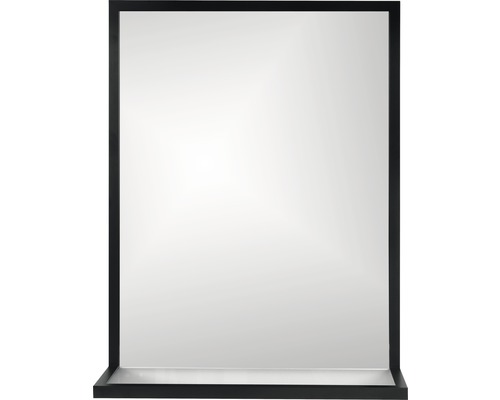 Rahmenspiegel Cordia BRW SHELF LINE eckig 65x60 cm mit Alurahmen schwarz