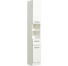 Hochschrank mit Türen, Schublade und offenen Regalen