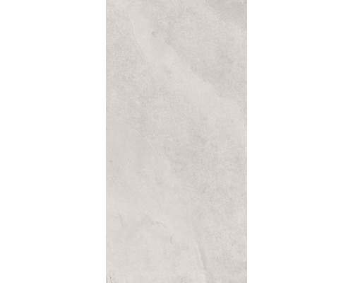 FLAIRSTONE Feinsteinzeug Terrassenplatte City Wave white rektifizierte Kante 120 cm x 60 cm x 2 cm Helle Bodenfliese mit Steinoptik