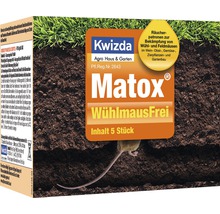 Kwizda Matox Wühlmausfrei Packung mit fünf Rauchpatronen zur Bekämpfung von Wühlmäusen