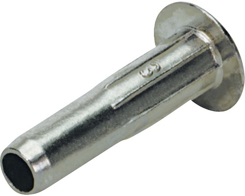 Hülse 36-40 mm für M4-Verbindungsschraube, vernickelt, 50 Stück Metallspreizdübel